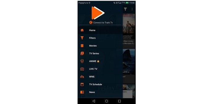 Image of FreeFlix HQ App with categories | TechApprise