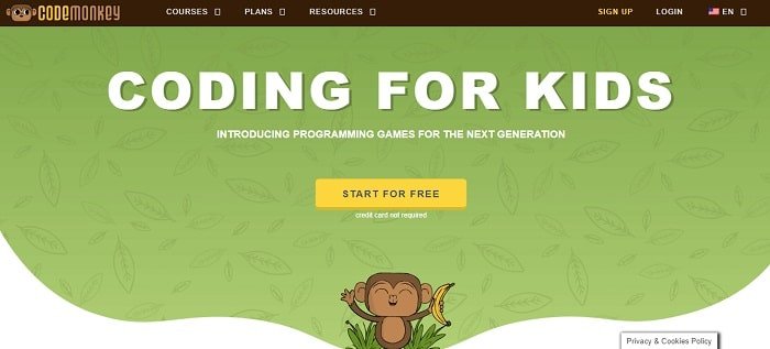 Code Monkey - Best 20 Free Coding Games for Kids