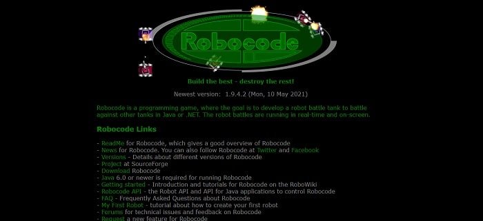 Robocode - Best 20 Free Coding Games for Kids