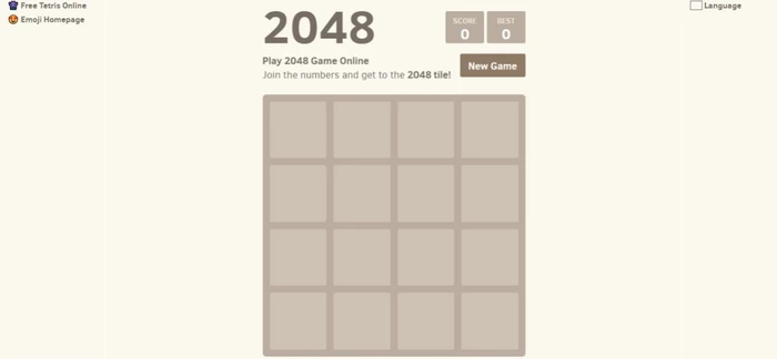 2048 - Best Online Games for Adults
