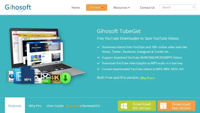 Gihosoft TubeGet - Free Youtube Downloaders