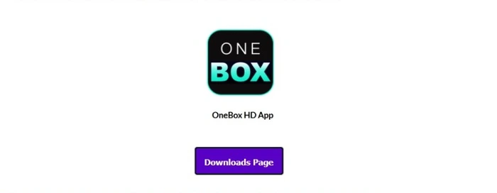 OneBox HD App Logo with Download Button