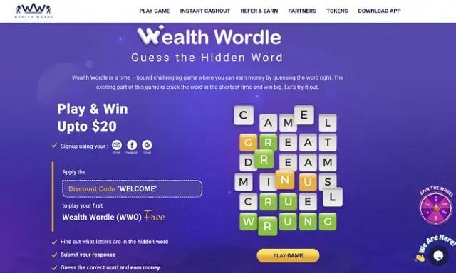 Wealth Words - Free Online Games for Adults