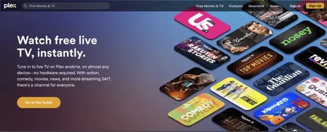 Plex Tv is one of the best websites to download movies